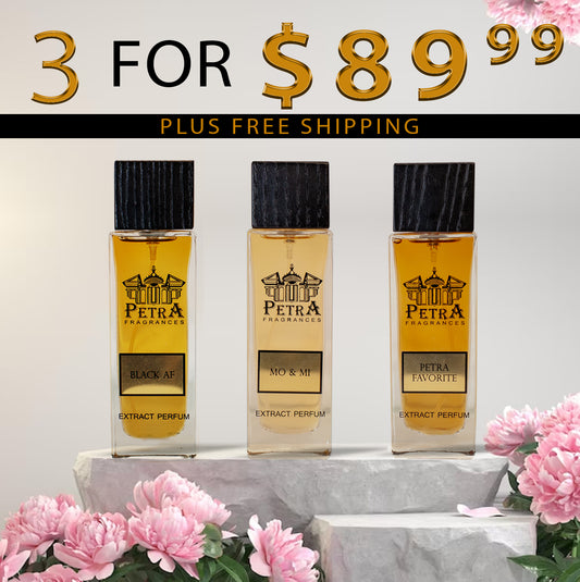 3 Great Perfumes for $89.99 (30ml Bottles)